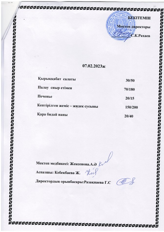 Ас мәзірі 07.02.2023ж